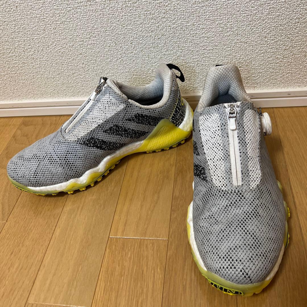 25.5㎝【adidas コードカオス22 ボア】ゴルフシューズ グレー adidas（アディダス） アディダスゴルフ ゴルフシューズ コードカオス