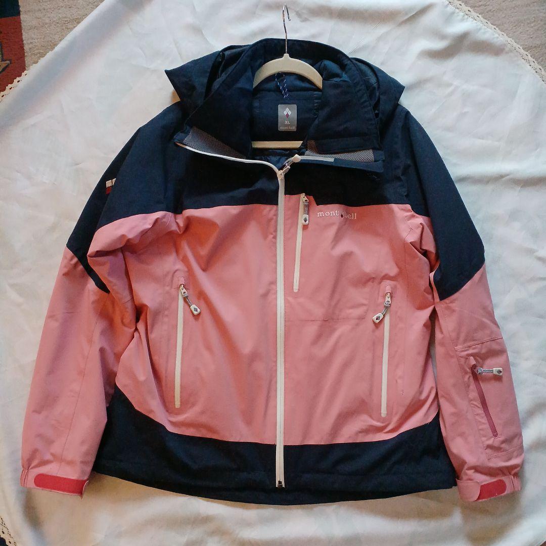 mont-bell モンベル XL ピンク/ネイビー スキーウェア レディース