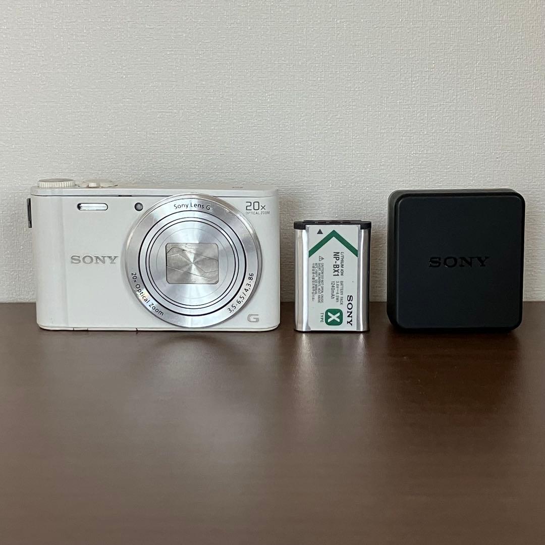 SONY Cyber-shotソニーコンデジカメラ DSC-WX350 ホワイト - メルカリ