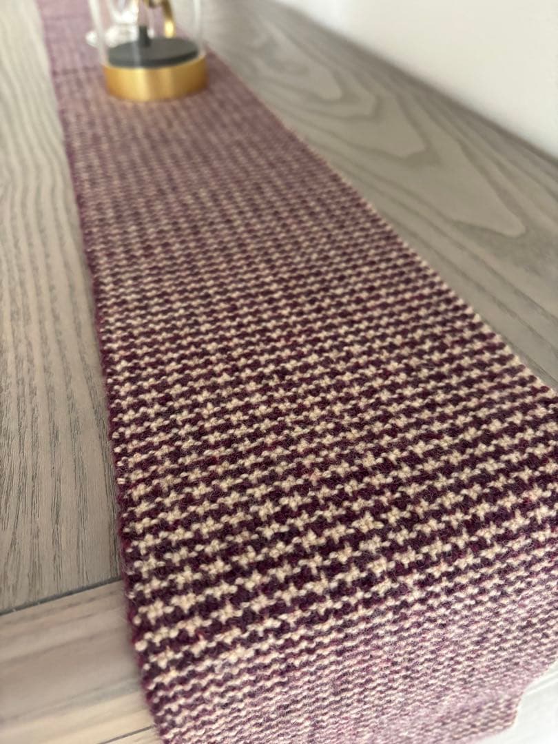 トントン手織りディスプレイマット　千鳥格子ロング ウィルトン織マット カリエン 50×80cm (イエロー) | ニトリネット