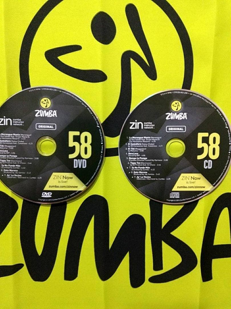 ZUMBA ズンバ CD ＆ DVD 20枚セット ZIN51 ～ ZIN60