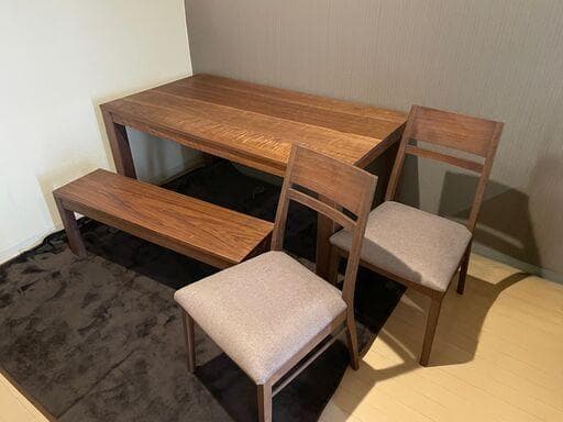 【引取り限定　東京都荒川区】ダイニングテーブルセット ダイニング6点セット 頂 テーブル T330(180)N 2本脚 + チェア C330N +