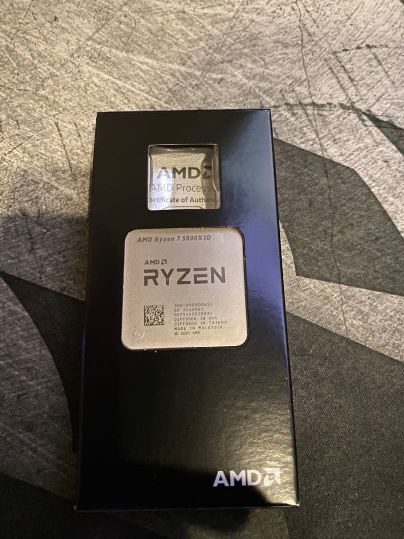 AMD Ryzen 7 5800X3D CPU 本体 AMD Ryzen 7 5800X3D CPU, 3.4 GHz, 8-Core, AM4 Processor, 105W