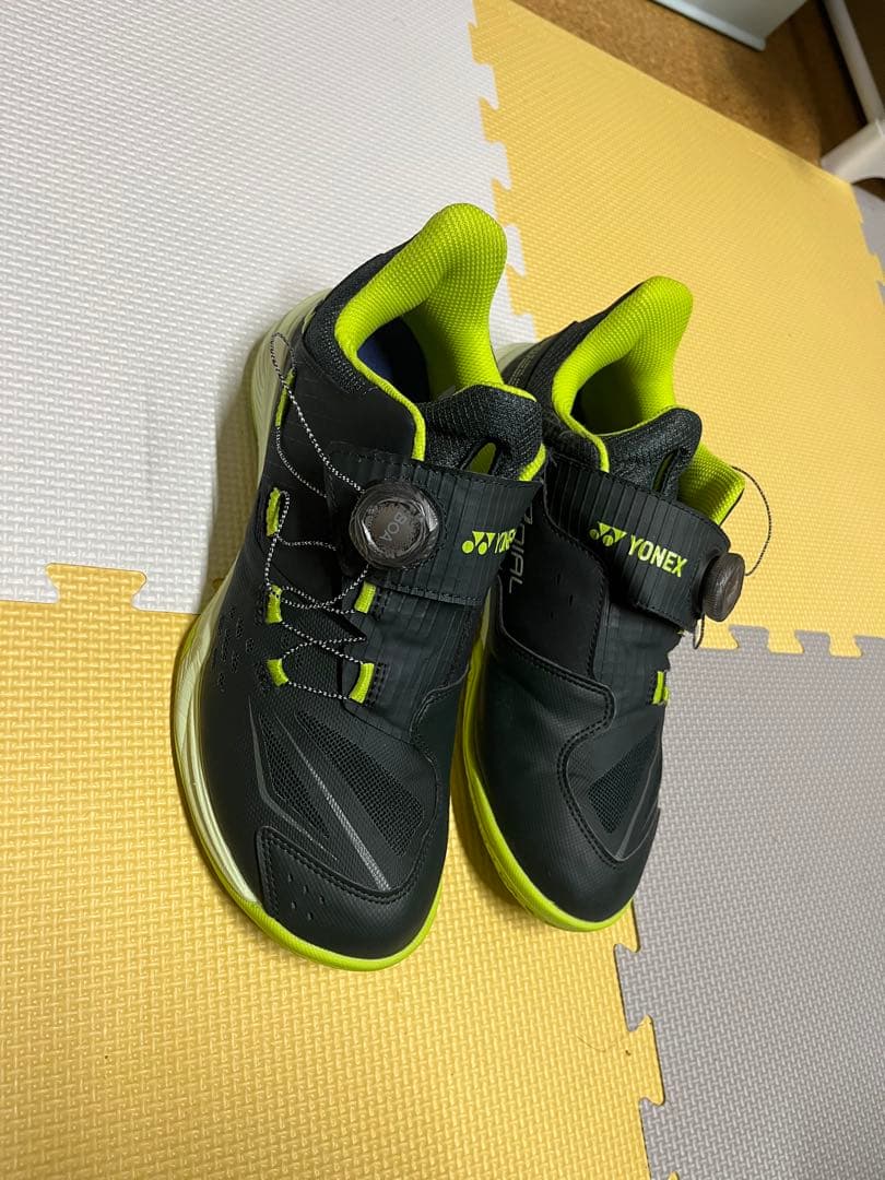 YONEX パワークッション88ダイヤル 26.0 買って7回ほどの練習 ヨネックス パワークッション 88 ダイヤル SHB-88D (バドミントン