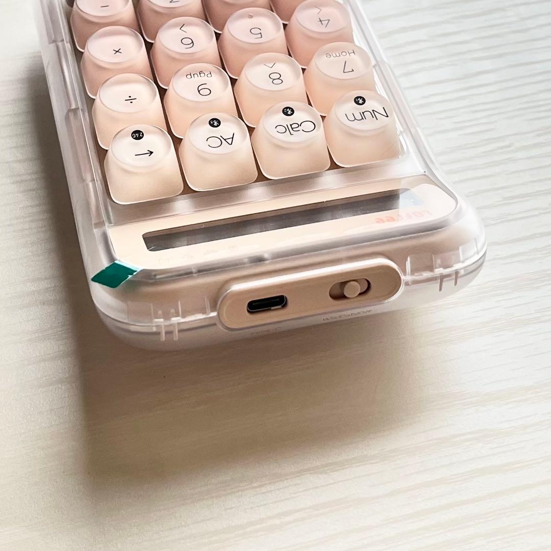 新品未使用 lofree 光る電卓 テンキー 韓国 貯金 バインダー EH121