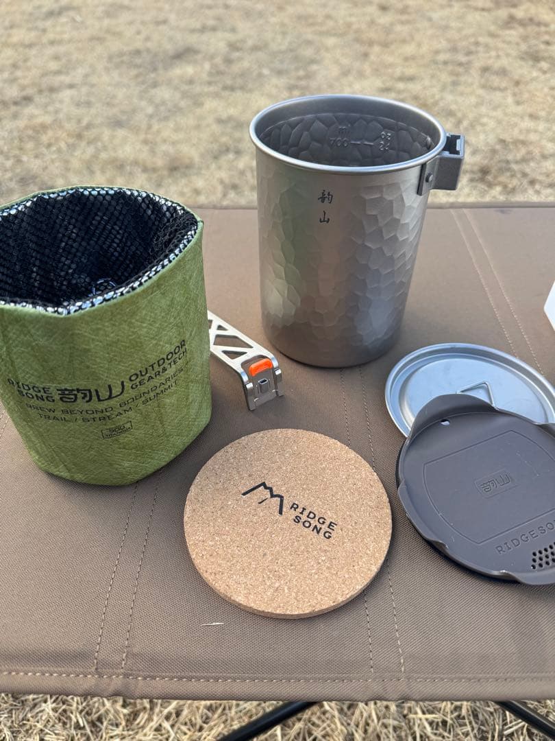 RIDGE SONG チタンマグ アルコールストーブ セット売り - メルカリ