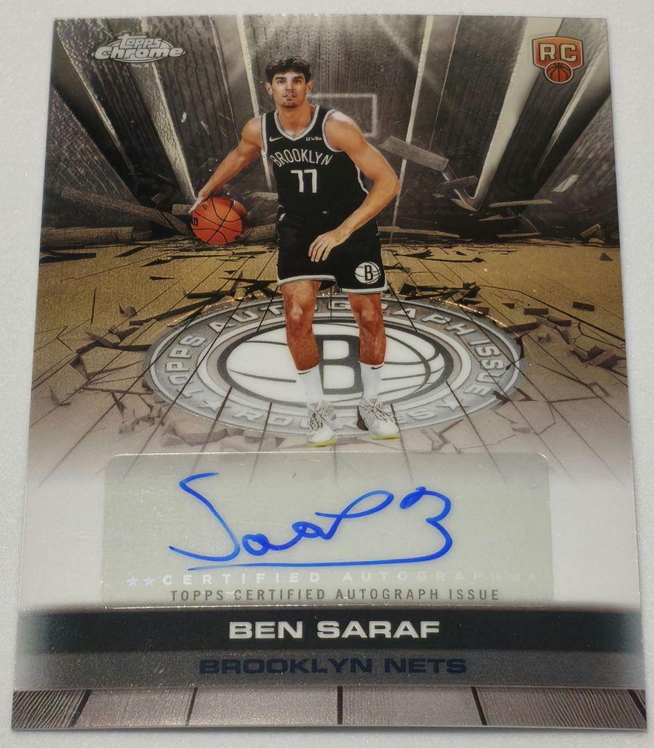 ベン・サラフ RC 直筆サイン ネッツ Topps Chrome - メルカリ