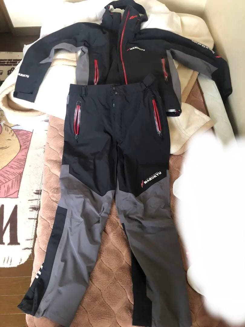 MARUKYU レインウェア 黒/グレー 空調レインウェア Makku AS-933 エアレインスーツ（ファン無し