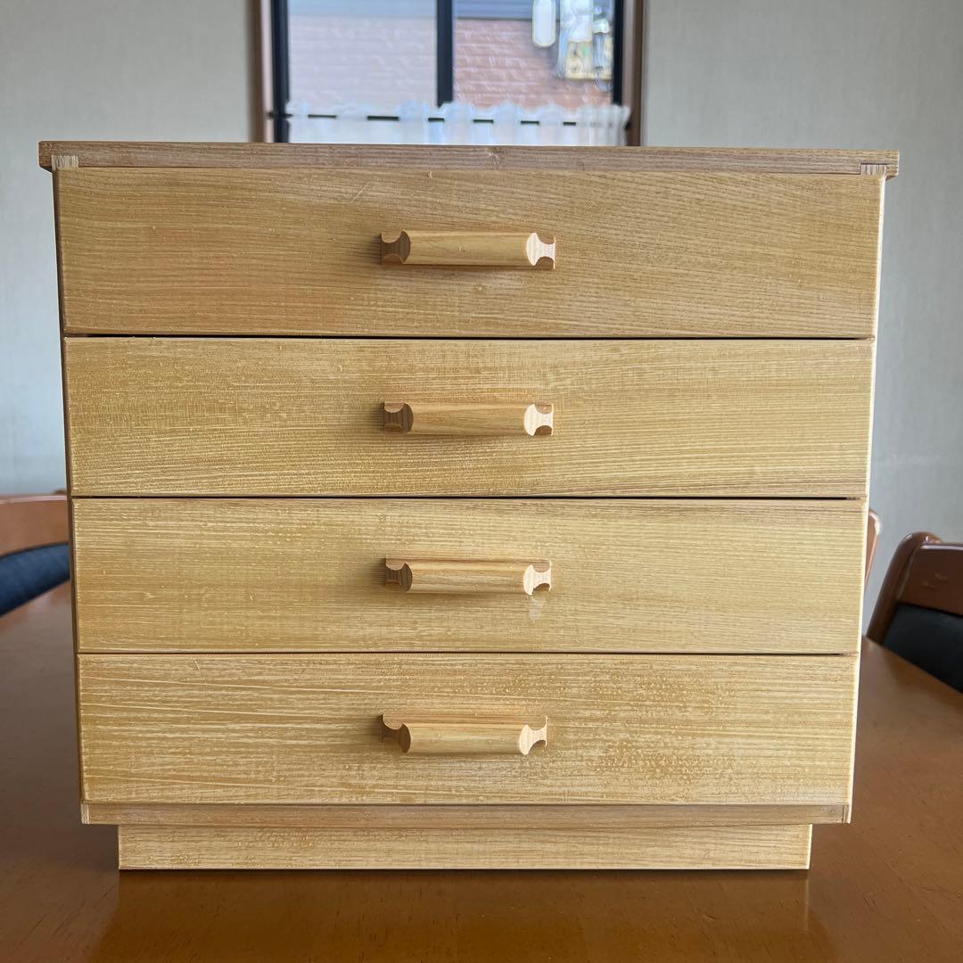 ハンドメイド 卓上4段チェスト＋隠し引き出し A4サイズ - メルカリ