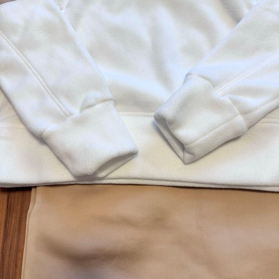 クロップド丈 フリース ダンボールニット スカート セットアップ