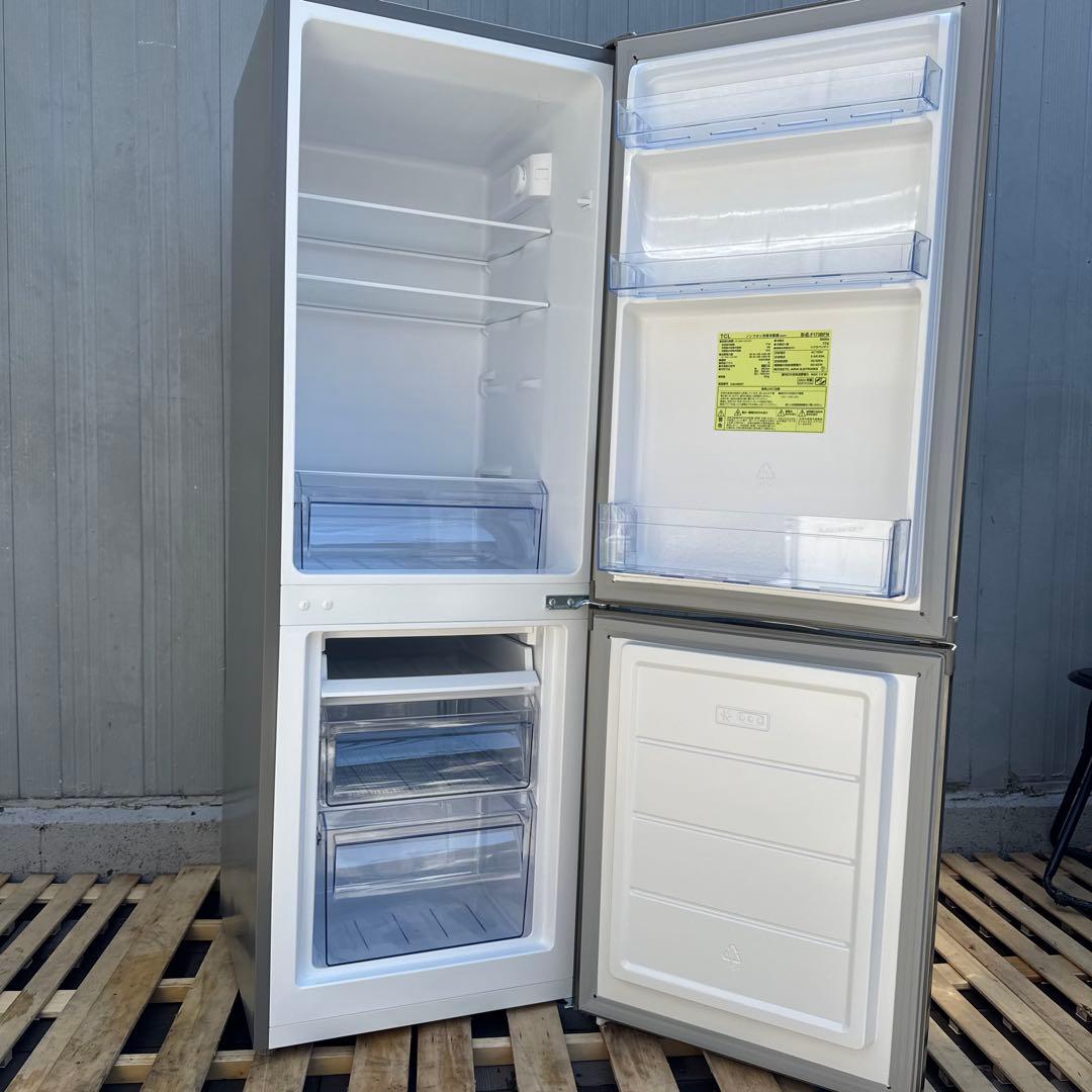 TCL 2024年製 2ドア冷蔵庫 173L 静音、省エネ設計 スリムサイズ - メルカリ