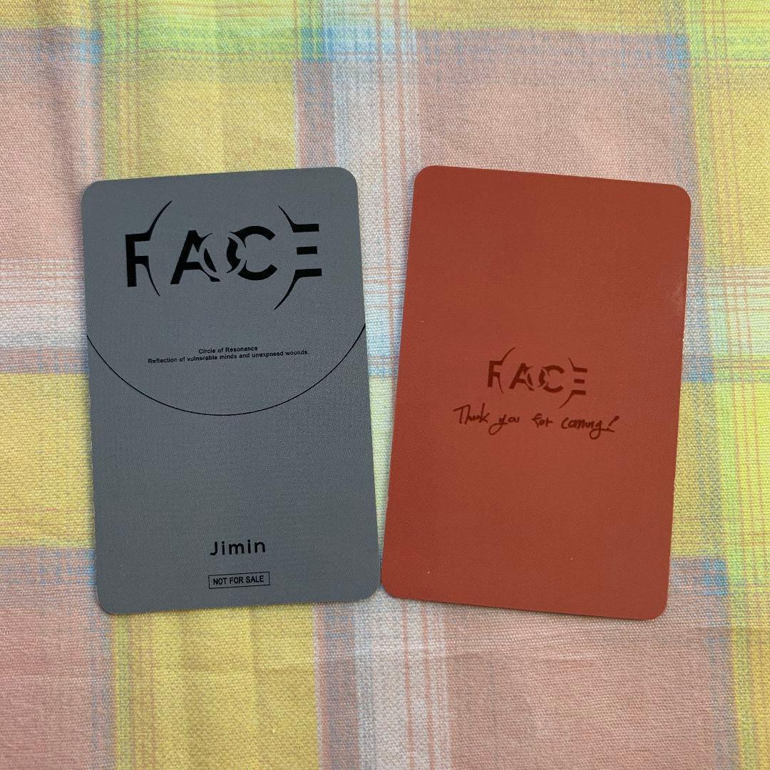 ラキドロ BTS サノク FACE トレカ ジミン JIMIN 2枚 - メルカリ