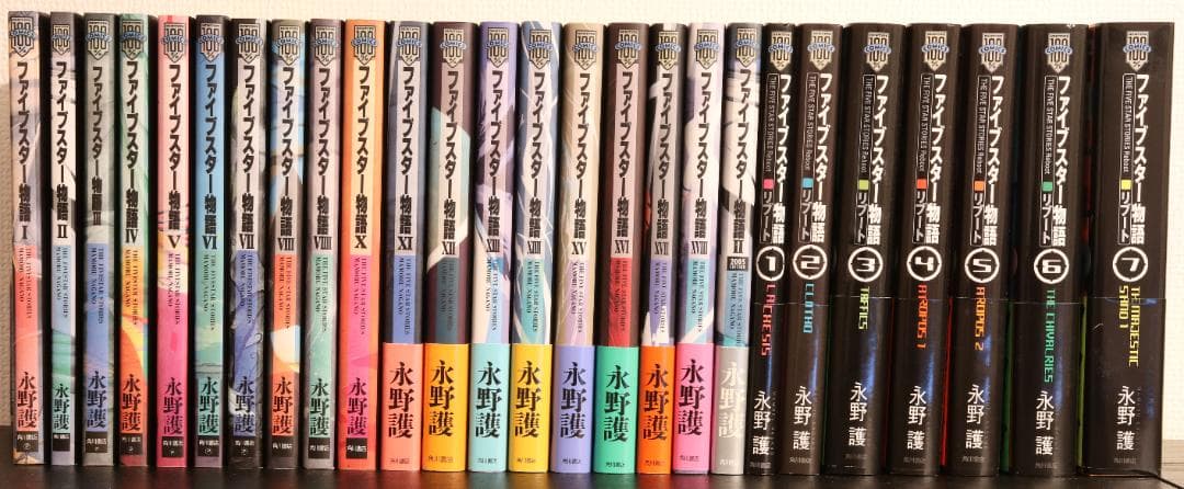 ファイブスター物語 全巻セット＋1冊＋リブート全巻セット ファイブスター物語 リブート1〜7巻 【5巻・7巻 】未開封 全巻初版永野