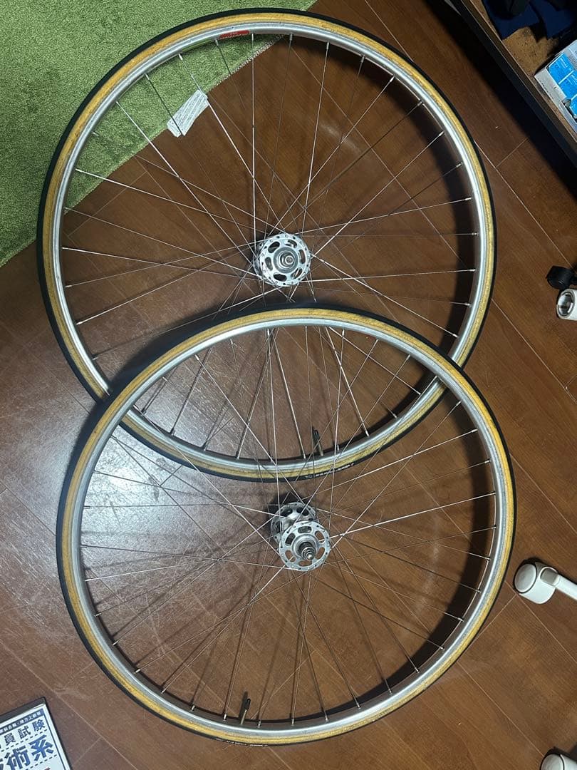 カンパニョーロ前後NJSハブホイール　ピスト　シングルスピード カンパニョーロ CAMPAGNOLO Cレコ CORSA RECORD NJS刻印 ハブ OMEGA