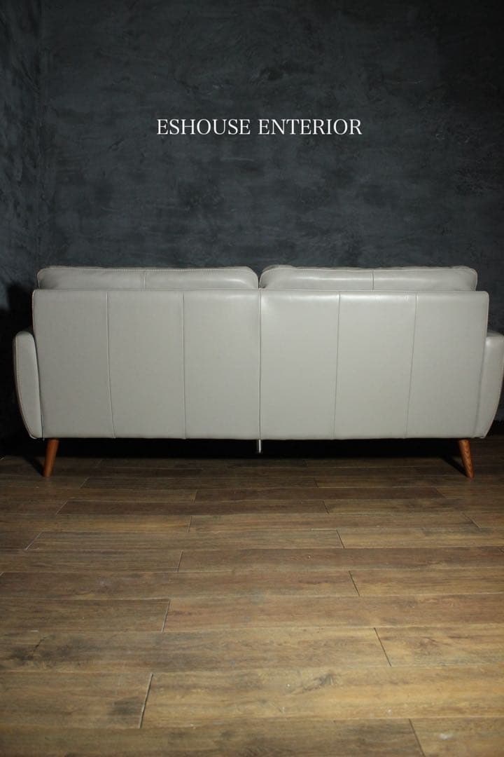 首都圏送無料〜IDC OTSUKA L/S 30万本革3人掛けソファ オットマン