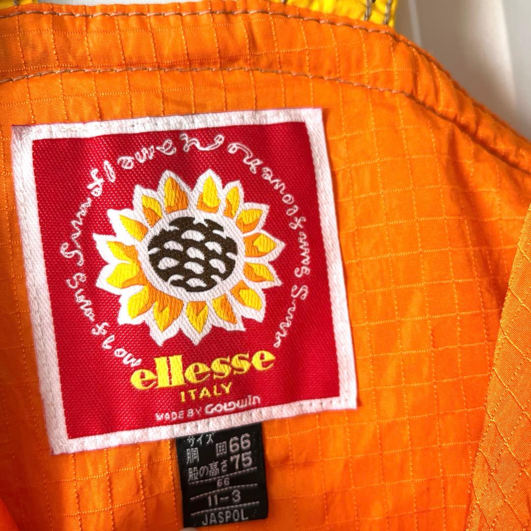 平成レトロ！ビビットカラーが可愛い ellesse エレッセ スキーウェア L