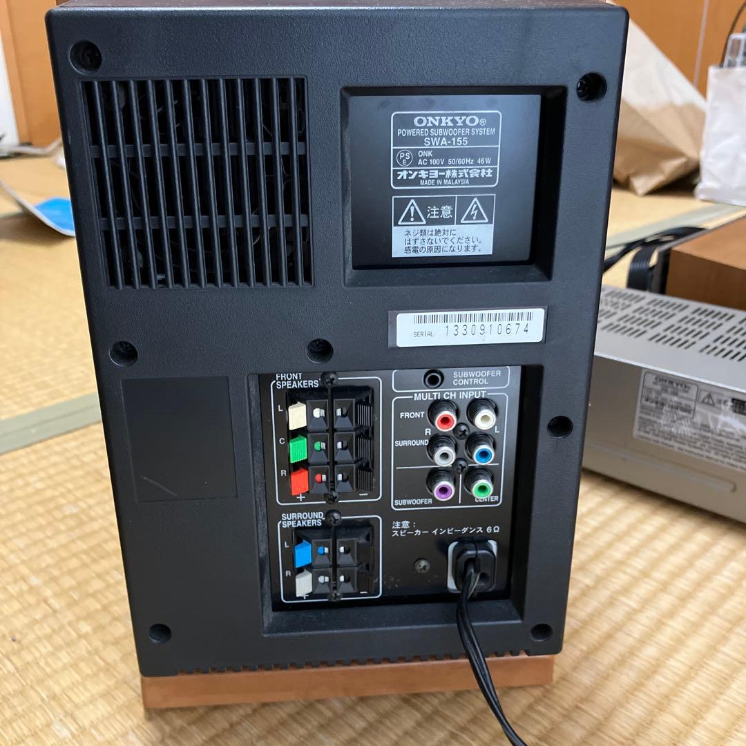 ONKYO 5.1chサラウンドスピーカーセット PR-155 SWA-155他 - メルカリ