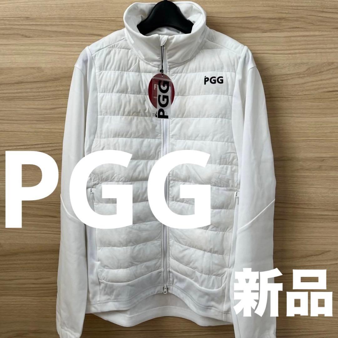新品★49,500円 PGG パーリーゲイツ 中綿ダウンジャケット 白×黒ロゴM Nyストレッチタフタフーディダウンジャケット | PEARLY GATES