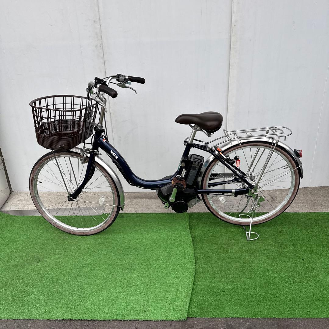 YAMAHAヤマハ電動アシスト自転車24インチ バッテリー12.3Ahブルー美品