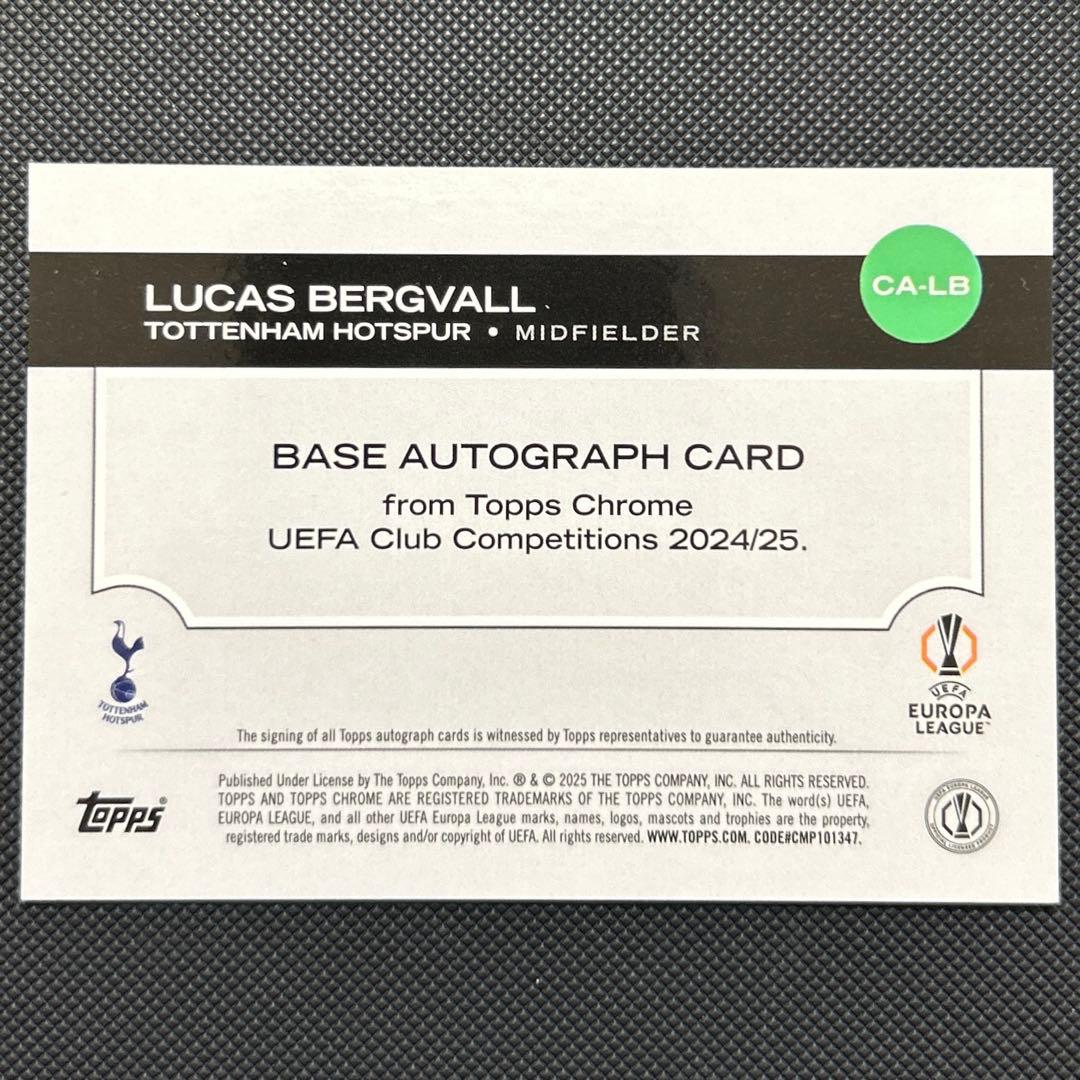 直筆サイン！ルーカス・ベリヴァル ルーキー RC トッテナム TOPPS