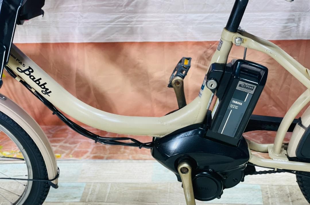 ヤマハPAS最上級バビー マカロンラテ⭐️ 子供乗せ電動アシスト自転車