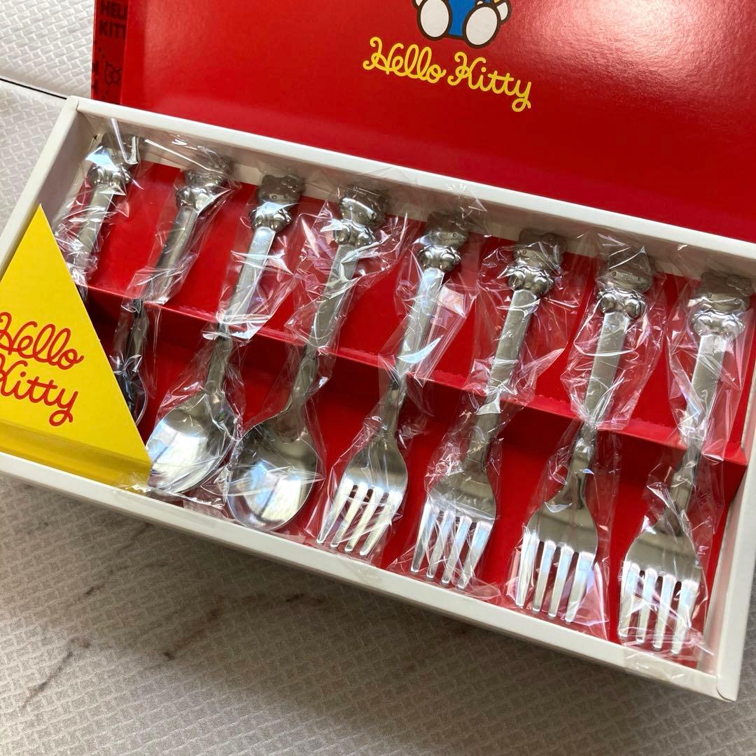 新品】ハローキティ カトラリー 14点 非売品 2014／2016 レア 食器