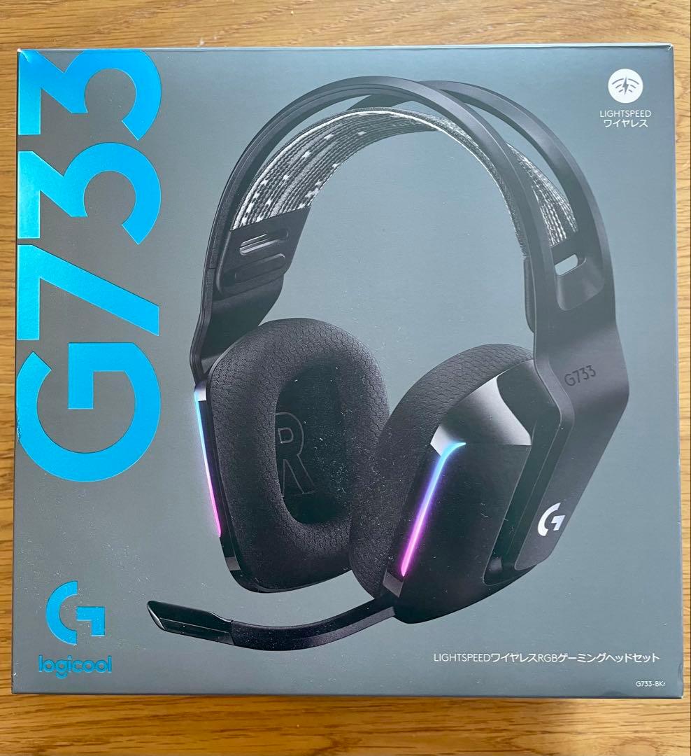 【未使用に近い◎】ロジクール G733 ゲーミングヘッドセット　ワイヤレス ロジクール、駆動時間が約89時間に延びたゲーミングヘッドセット「G733