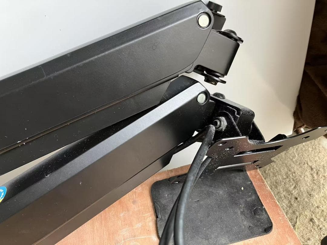 JC106-双 IODATA KH245V ブラック、モニター用ダブルアーム付 - メルカリ