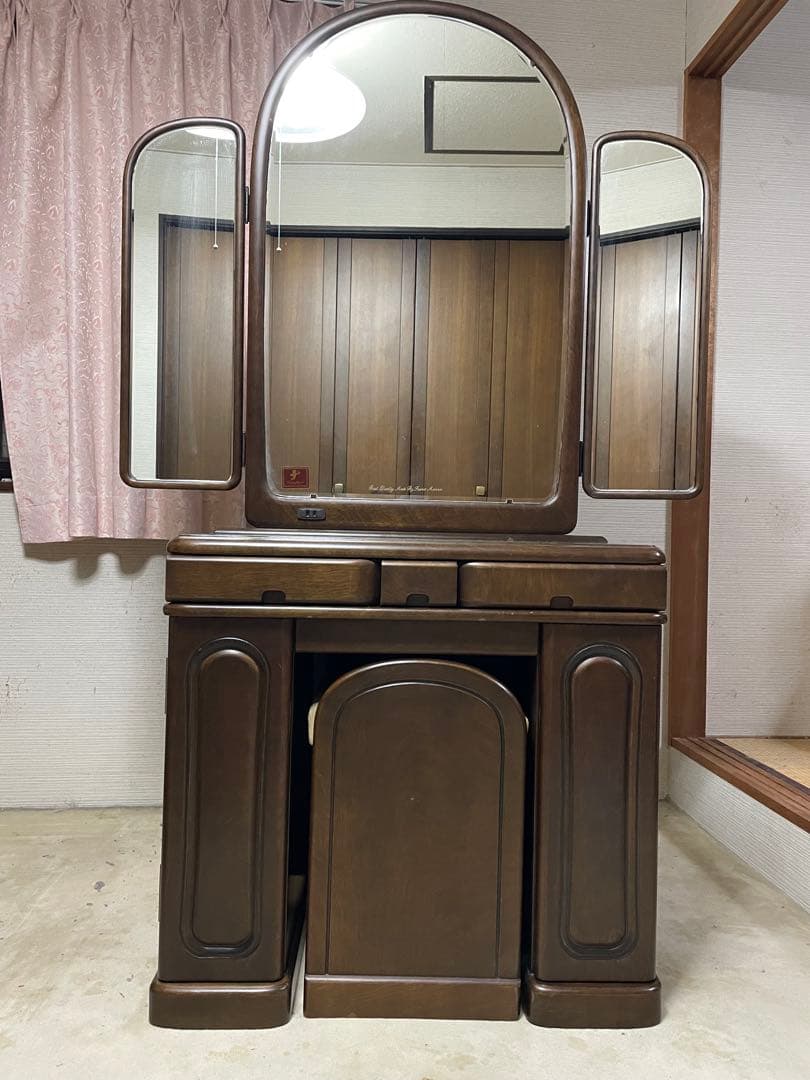 クラシック三面鏡ドレッサー ブラウン 楽天市場】【3%クーポンあり☆7・8日限定】アンティーク風 猫脚