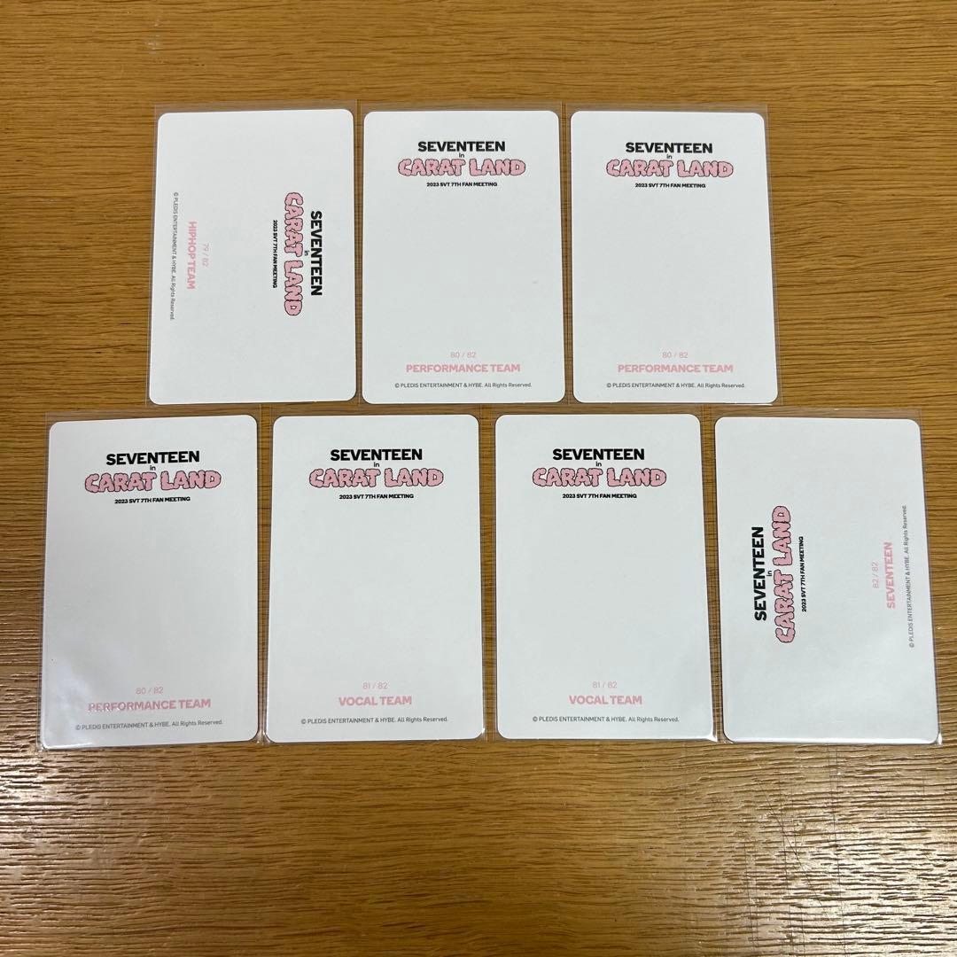 SEVENTEEN セブチ carat land 2023 トレカ セミコンプ - メルカリ