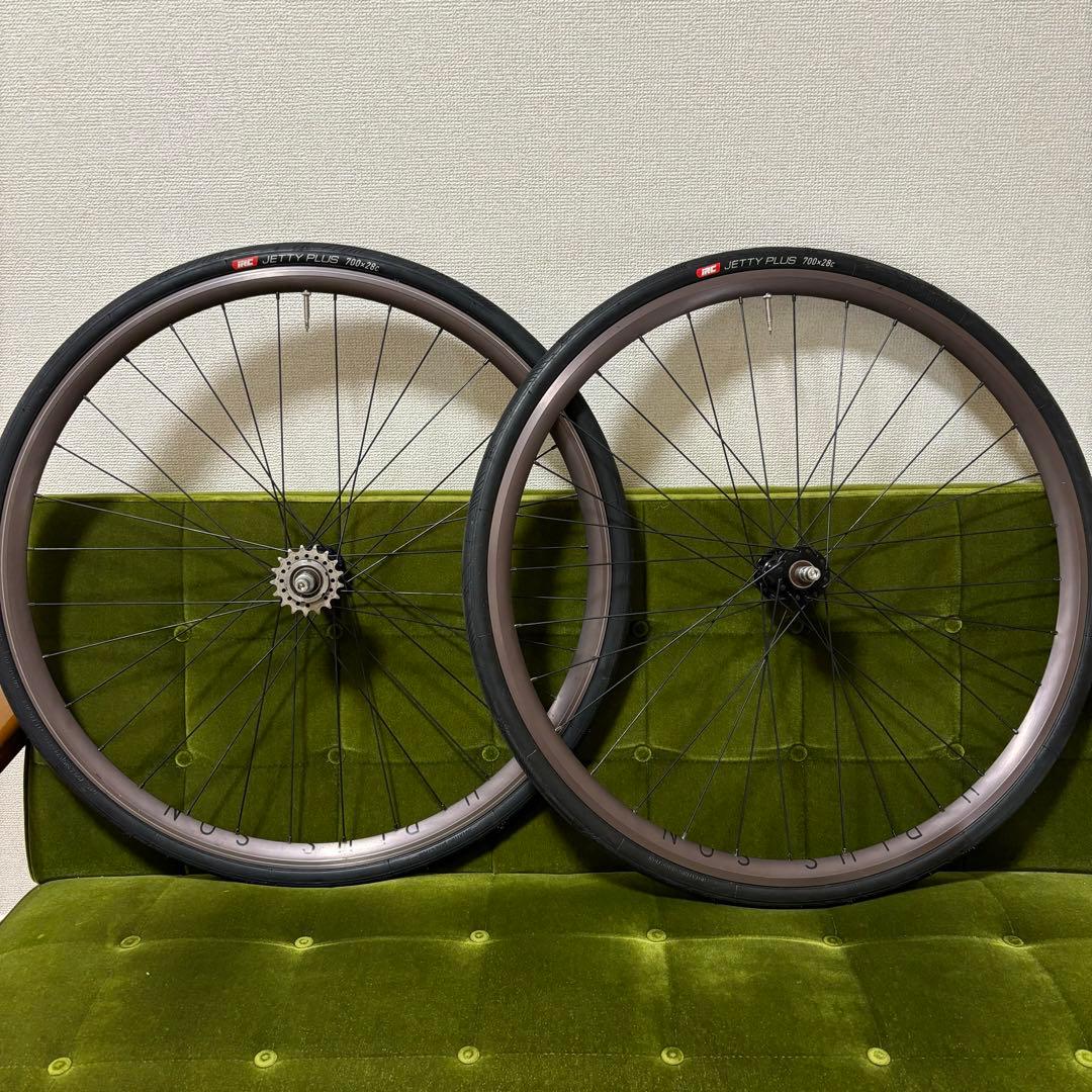 phil wood × H PLUS SON ピスト ホイール Phil Wood Classic/H+Son Archetype Single Speed-Fixed Gear Wheelset