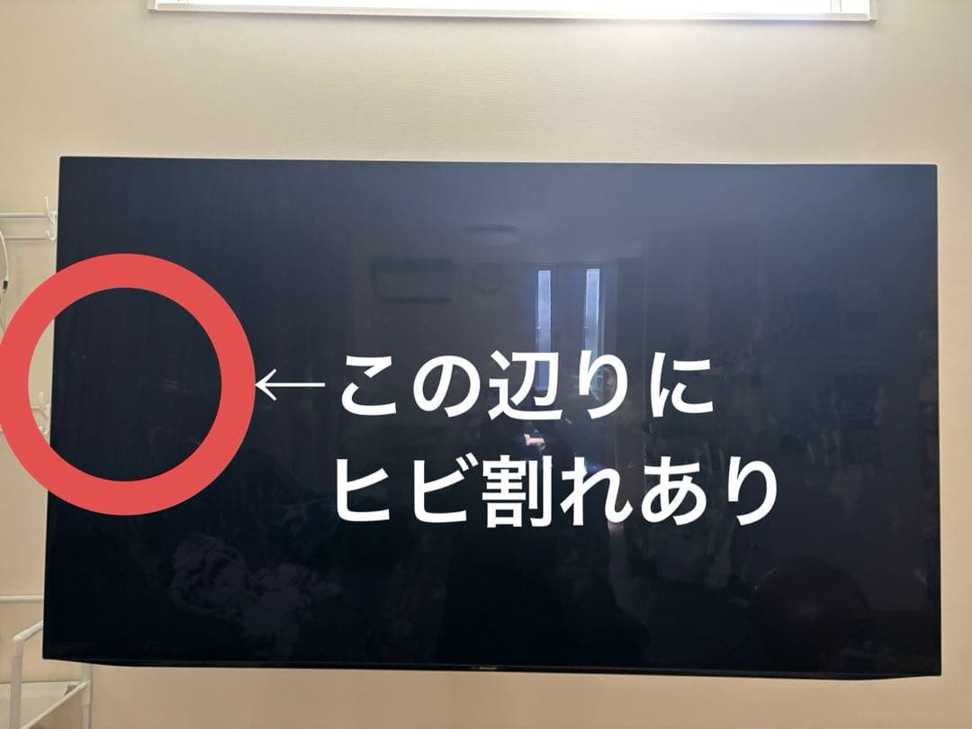 ゆー様 有機EL SHARP 4T-C65CQ1 液晶割れ【ジャンク品】 101334011_001.jpg