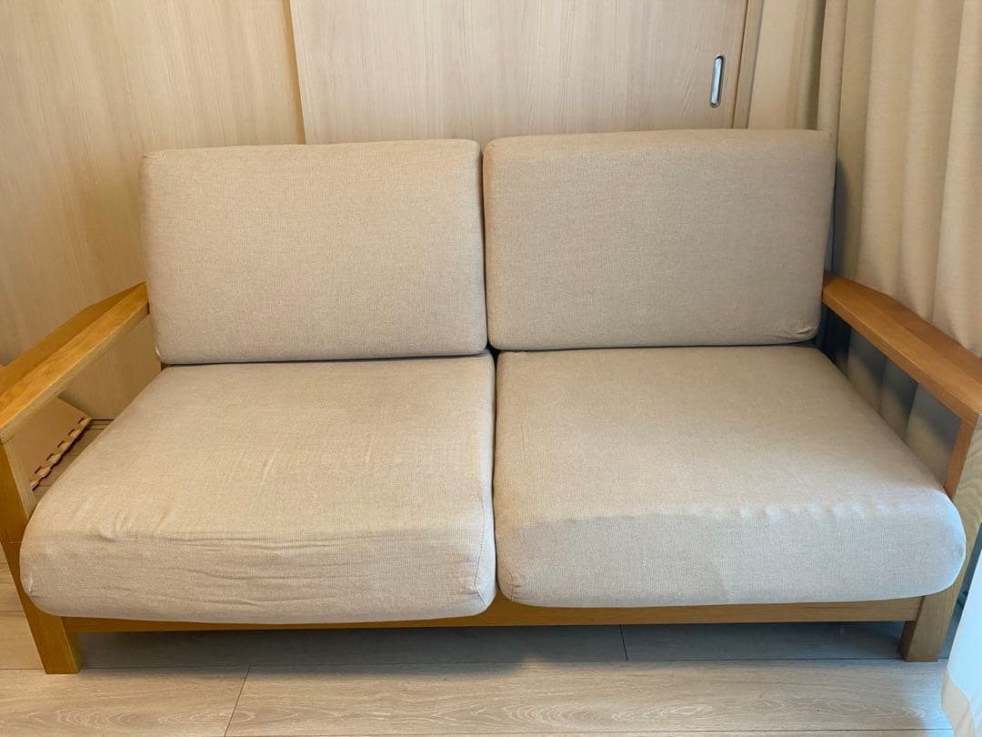 無印良品　ソファ本体木製フレーム　ウレタンポケットコイル２．５シーター ソファ本体木製フレーム | 無印良品