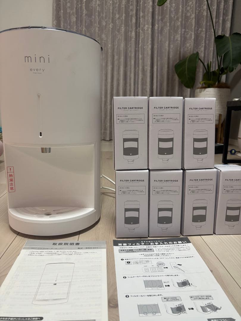 エブリィフレシャスmini　新品フィルター7本付き&説明書付き 浄水】ウォーターサーバーならエブリィフレシャス｜水道水をおいしく