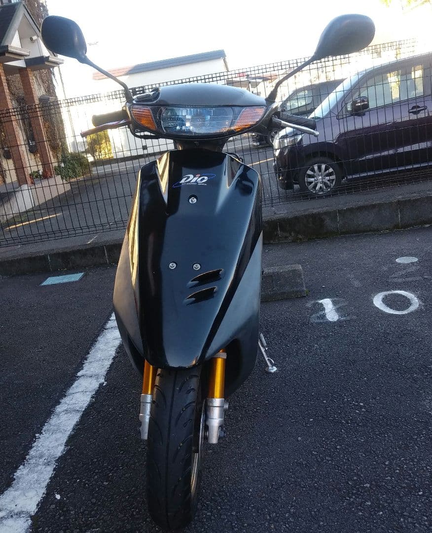 ストア ホンダ Dio ディオ AF27改 AF35顔&金ホイール 社外ディスクブレーキ