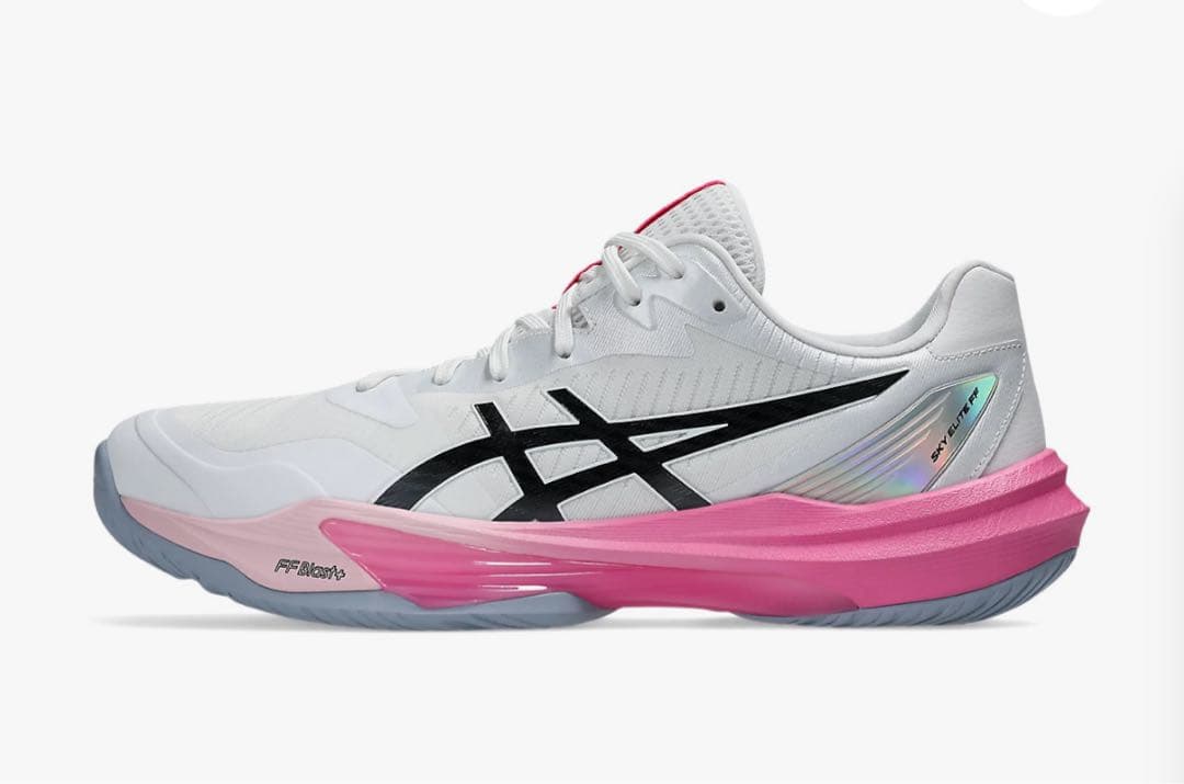 asicsスカイエリートff3 ホワイト/ドラゴンフルーツ　ピンク　26.5cm