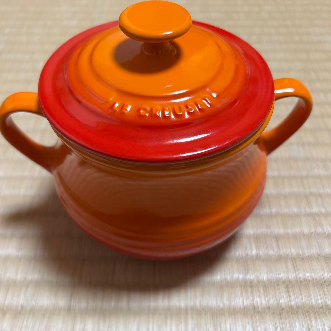 LE CREUSET 両手鍋 オレンジ グリーン 2点セット - メルカリ