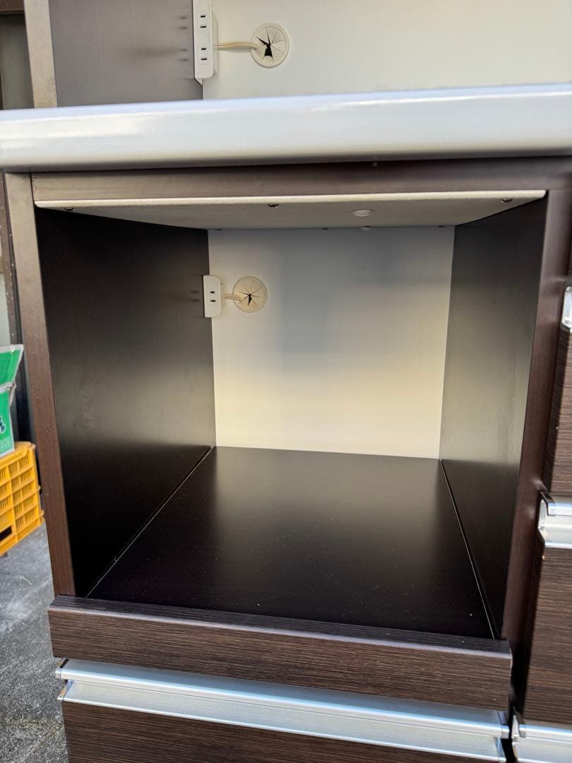 松田家具 食器棚 キッチン収納 1180 Nクラッチ ダーク - メルカリ