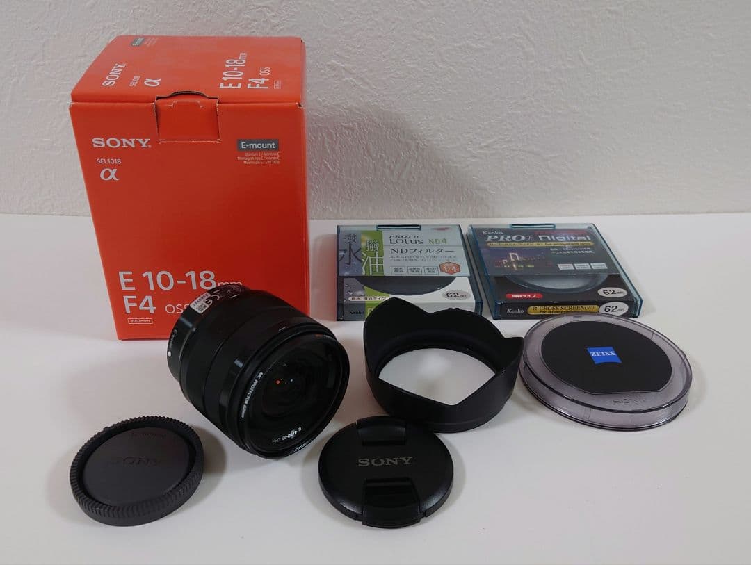 SONY E10-18/F4 OSS(SEL1018) Kenkoフィルター2枚 SONY（ソニー） 広角レンズ 中古 保証 E 10-18mm F4 OSS SEL1018 : I