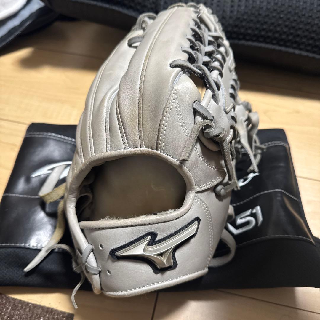 Mizuno Pro 軟式グローブ グレー 51 Mizuno Pro 軟式グローブ 限定 MIZUNO ミズノ ミズノプロ A51 イチロー