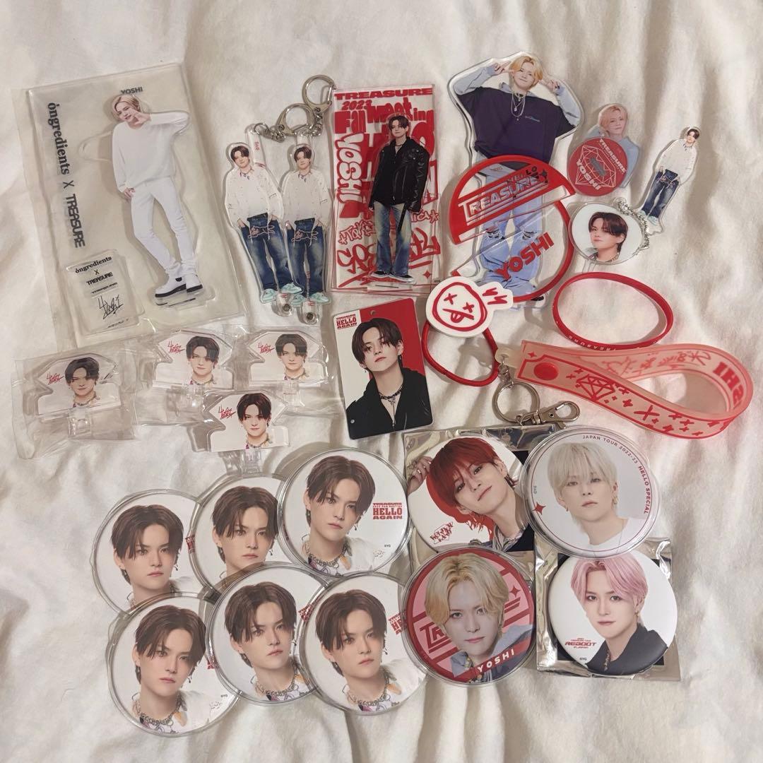 treasure ヨシ グッズ まとめ売り アクスタ 缶バッジ お値下げ