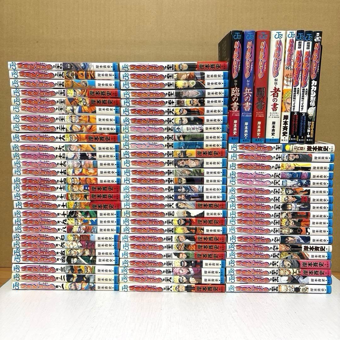 ナルト NARUTO 全72巻＋関連本8冊セット【80冊セット】 裁断済み】ナルト 全72巻セット+関連書籍7冊｜Yahoo!フリマ（旧PayPay