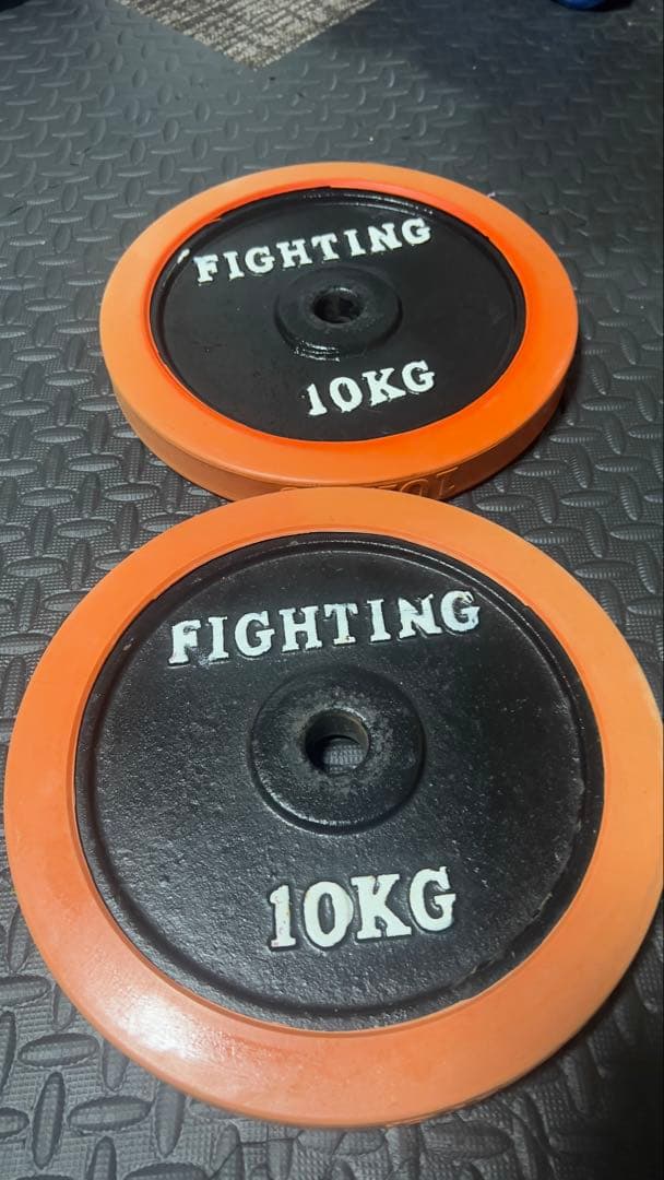 FIGHTING ダンベルプレート 10KG 2枚セット - メルカリ