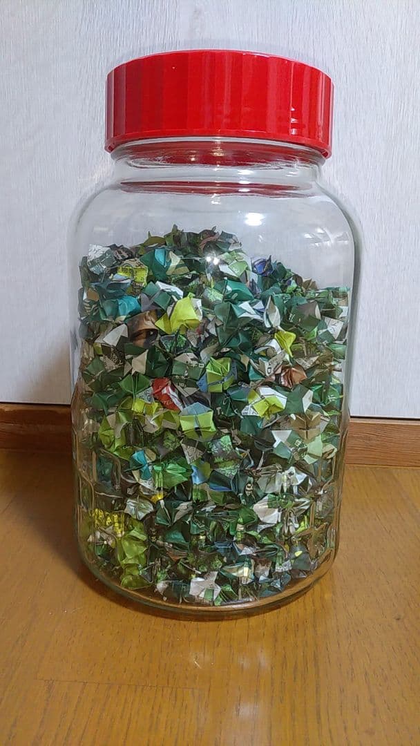 千羽鶴 (グリーン） 千羽鶴キットM グリーン5色 手作りキット 千羽鶴用折り紙と材料の