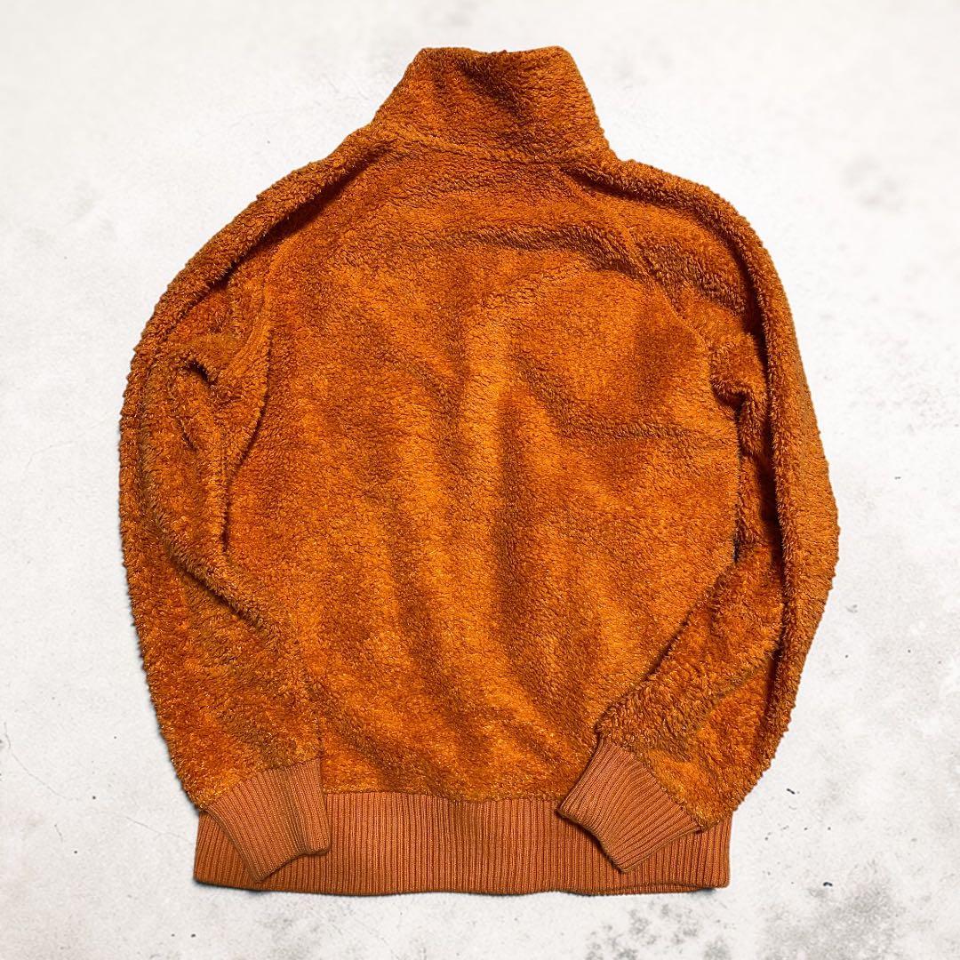 00s Nike フリースジャケット オレンジ y2k 短丈 銀タグ テック系