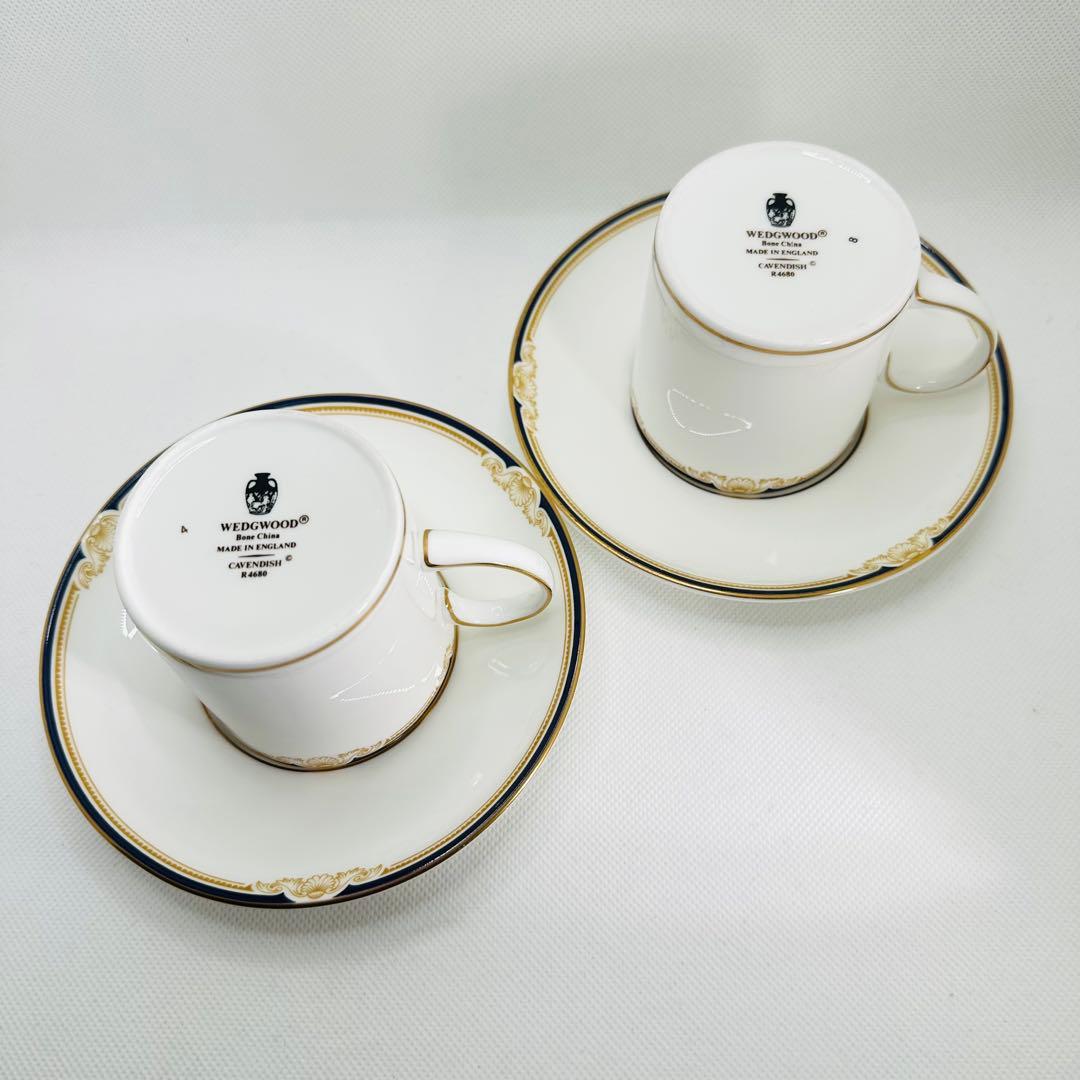 ウェッジウッド キャベンディッシュ カップ＆ソーサー 2客セット 美品