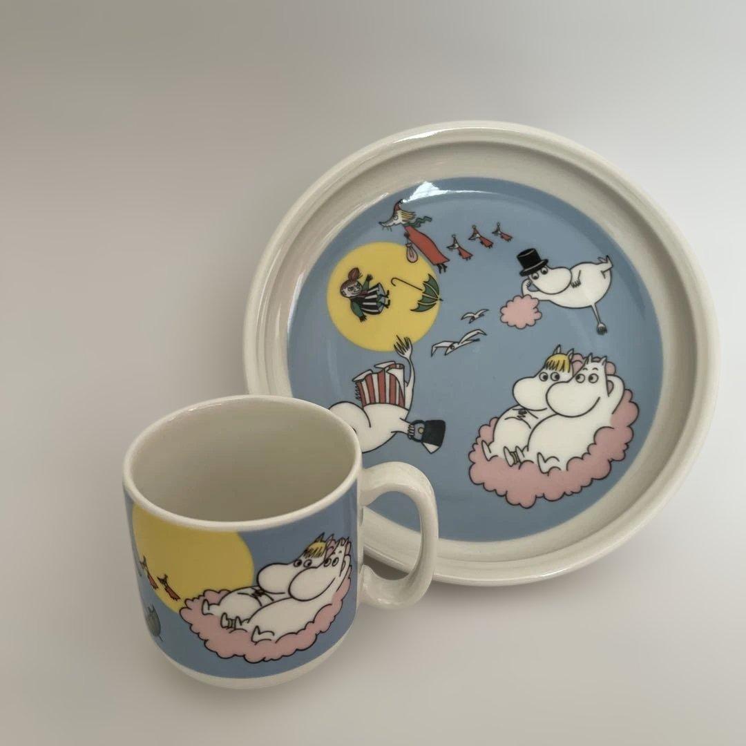 アラビア ムーミンチルドレンセット フライングムーミン 2003-2012年