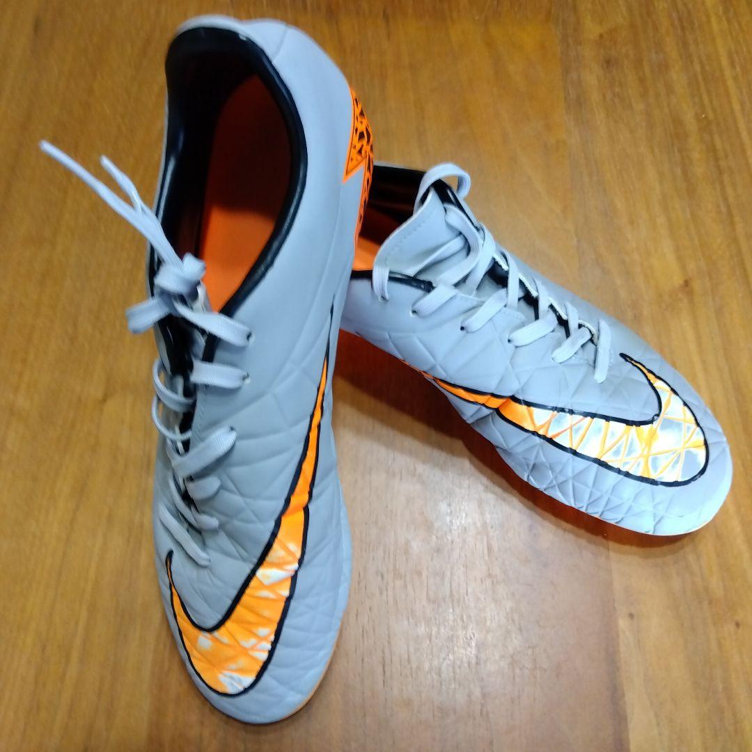 最終値下げ【中古/箱無し】NIKEハイパーヴェノム グレー/オレンジ