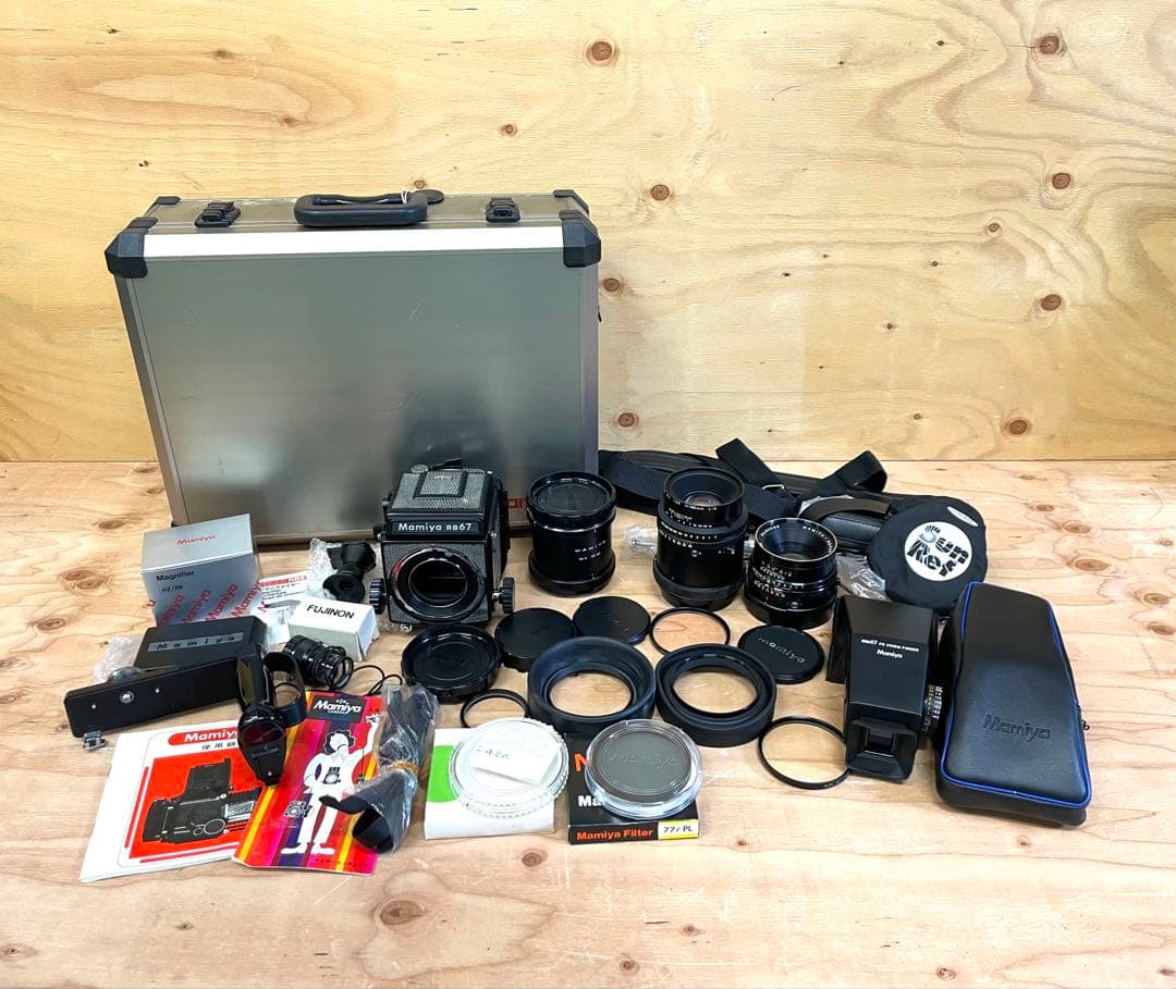 Mamiya マミヤ RB67 中判カメラ レンズ2本 付属品あり フルサイズで中判用レンズを使いたい｜両眼