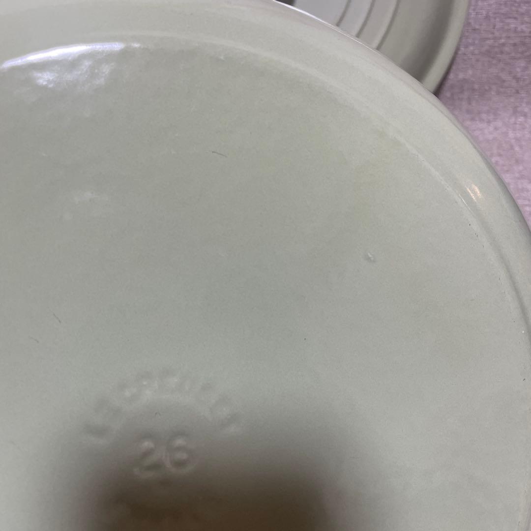 《未使用》ルクルーゼ わさび ビュッフェキャセロール 26cm